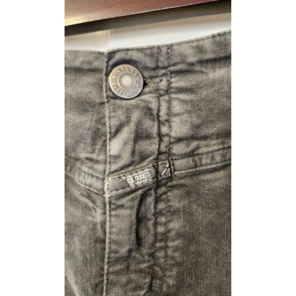 CLOSED Made in Italy Corduroy Trinity Pencil Skirt Charcoal Gray Size 28 - Picture 3 of 8